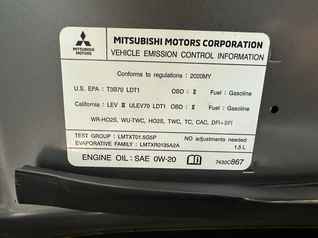 2020 Mitsubishi Eclipse Cross ES